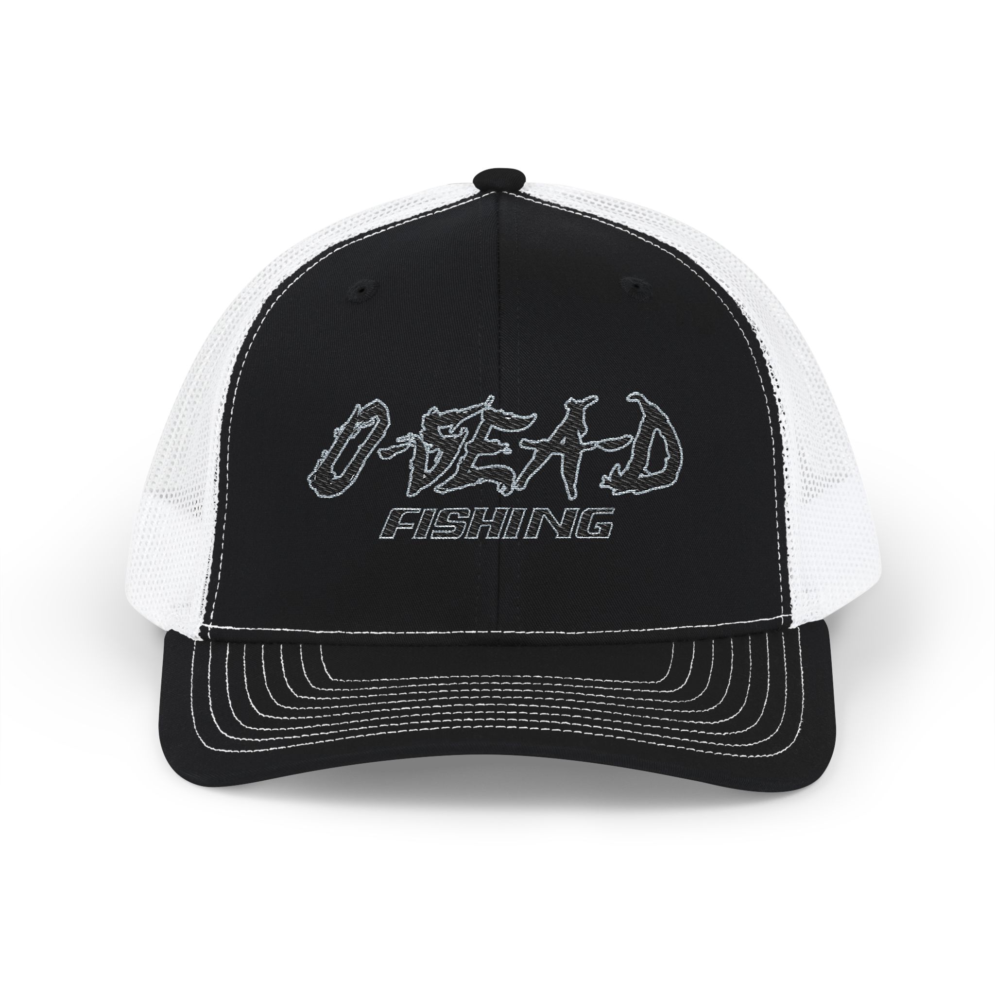 Sport Fishing Snapback Trucker Cap, Embroidered Hat for Fishing